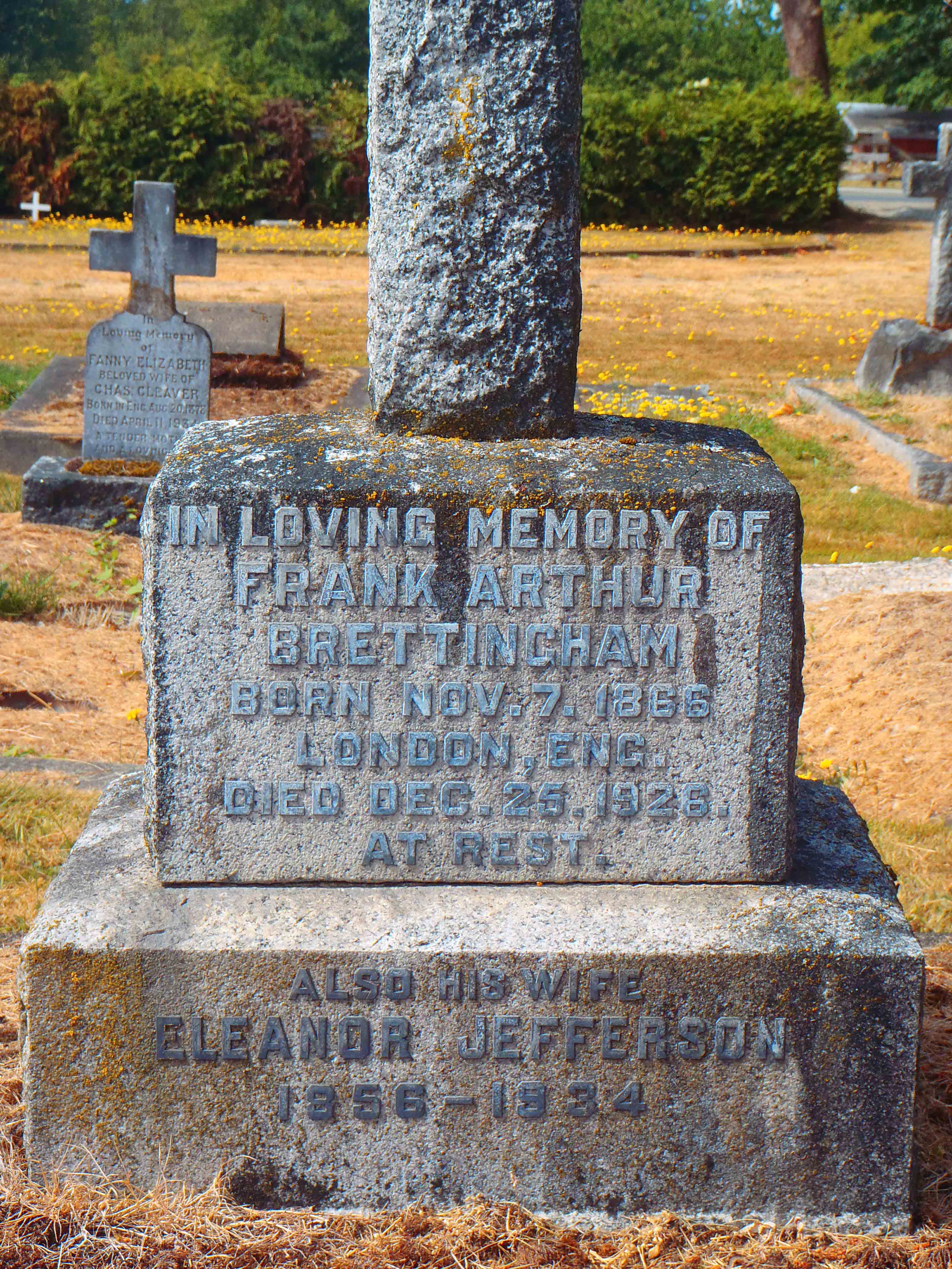 Frant Brettingham tomb inscription